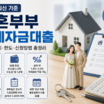 2026 신혼부부 전세자금대출 조건 금리 한도 총정리